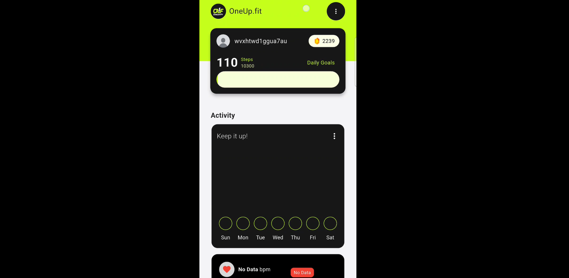 oneupfit (mobile app)
